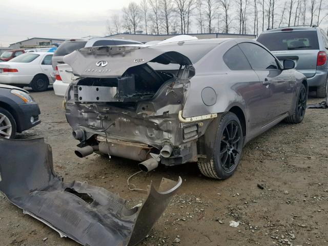 JNKCV64F69M653484 - 2009 INFINITI G37 GRAY photo 4