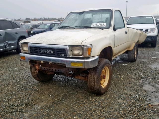 JT4VN02D6K2000728 - 1989 TOYOTA PICKUP 1/2 BEIGE photo 2