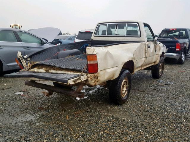 JT4VN02D6K2000728 - 1989 TOYOTA PICKUP 1/2 BEIGE photo 4