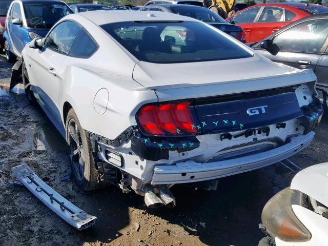 1FA6P8CF5J5145159 - 2018 FORD MUSTANG GT WHITE photo 3