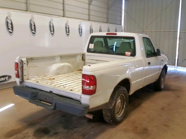 1FTYR10D67PA13113 - 2007 FORD RANGER WHITE photo 4