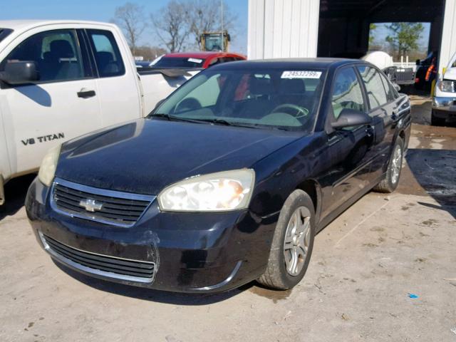 1G1ZS51896F247518 - 2006 CHEVROLET MALIBU LS BLACK photo 2