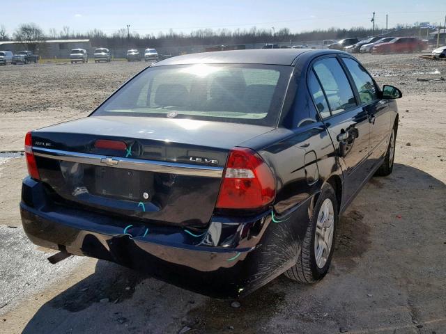 1G1ZS51896F247518 - 2006 CHEVROLET MALIBU LS BLACK photo 4