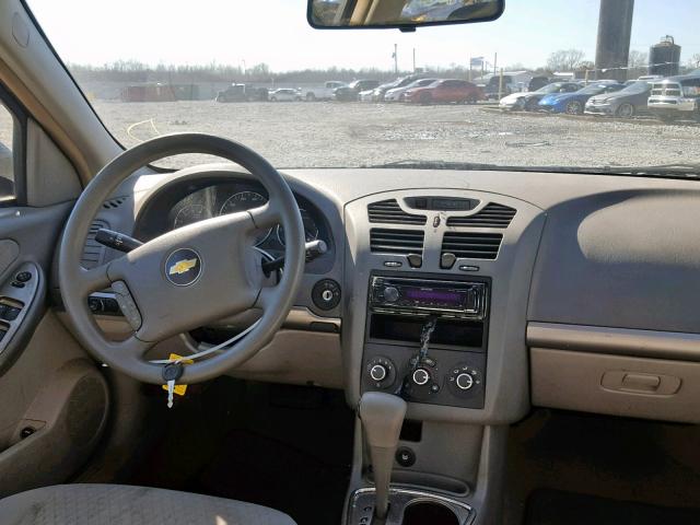 1G1ZS51896F247518 - 2006 CHEVROLET MALIBU LS BLACK photo 9