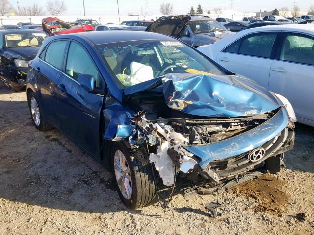 KMHD35LH2EU165860 - 2014 HYUNDAI ELANTRA GT BLUE photo 1