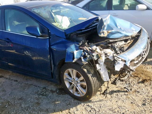 KMHD35LH2EU165860 - 2014 HYUNDAI ELANTRA GT BLUE photo 9