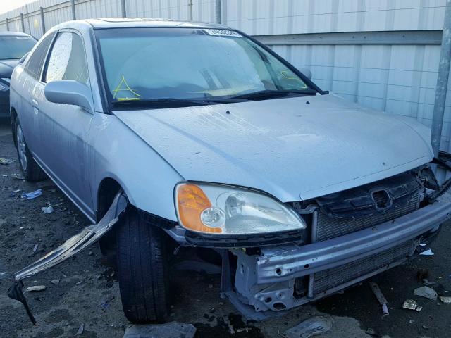 1HGEM22972L047143 - 2002 HONDA CIVIC EX SILVER photo 1