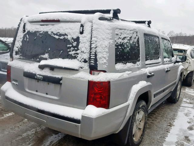 1J8HG48K26C143639 - 2006 JEEP COMMANDER SILVER photo 4
