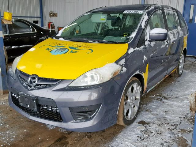 JM1CR293890335712 - 2009 MAZDA 5 YELLOW photo 2