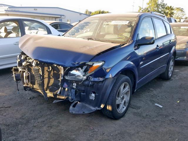 5Y2SM648X4Z421354 - 2004 PONTIAC VIBE BLUE photo 2