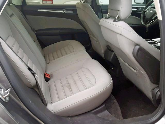 3FA6P0G70DR308905 - 2013 FORD FUSION S GRAY photo 6