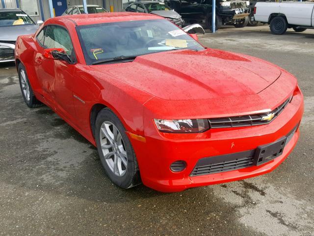 2G1FE1E36E9200570 - 2014 CHEVROLET CAMARO LS RED photo 1