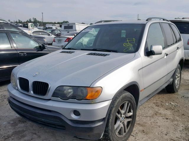 WBAFA53501LM72935 - 2001 BMW X5 3.0I SILVER photo 2