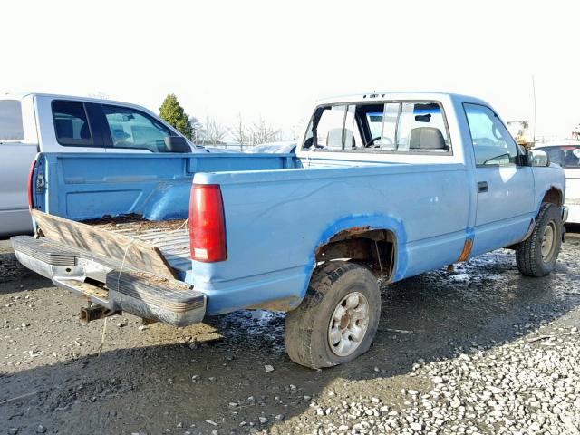 1GCEK14W7VZ186028 - 1997 CHEVROLET GMT-400 K1 BLUE photo 4