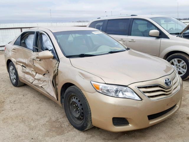 4T4BF3EKXAR023686 - 2010 TOYOTA CAMRY BASE GOLD photo 1