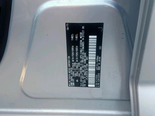 JTLZE4FEXFJ077288 - 2015 TOYOTA SCION XB Күміс фото 10