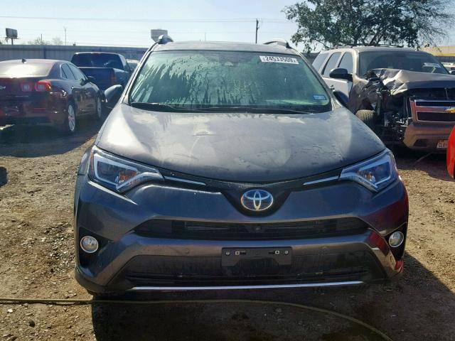 JTMDJREV3HD132729 - 2017 TOYOTA RAV4 HV LI CHARCOAL photo 9