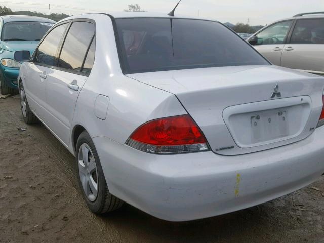 JA3AJ36E94U047658 - 2004 MITSUBISHI LANCER LS WHITE photo 3