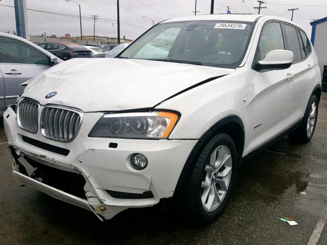 5UXWX7C57EL984337 - 2014 BMW X3 XDRIVE3 WHITE photo 2
