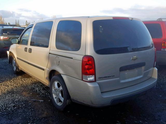 1GNDV23127D213335 - 2007 CHEVROLET UPLANDER L 金色 照片 3