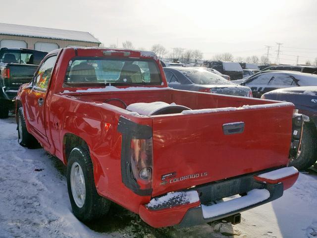 1GCCS149678103831 - 2007 CHEVROLET COLORADO RED photo 3