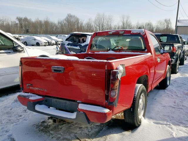 1GCCS149678103831 - 2007 CHEVROLET COLORADO RED photo 4