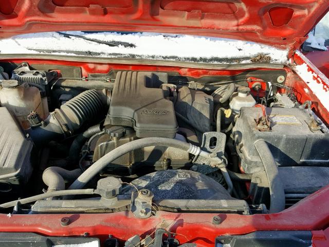 1GCCS149678103831 - 2007 CHEVROLET COLORADO RED photo 7