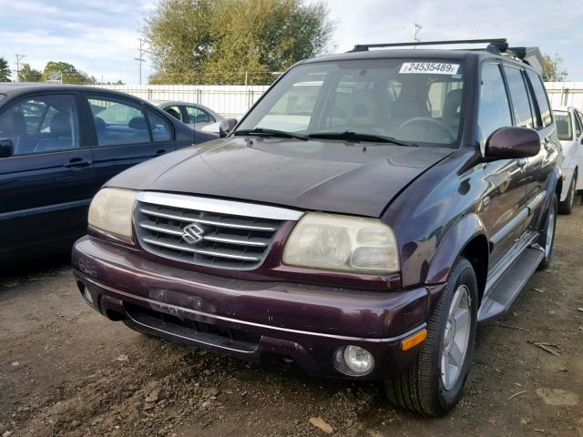 JS3TY92V634106101 - 2003 SUZUKI XL7 PLUS BURGUNDY photo 2