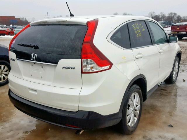 5J6RM4H5XEL063769 - 2014 HONDA CR-V EX WHITE photo 4