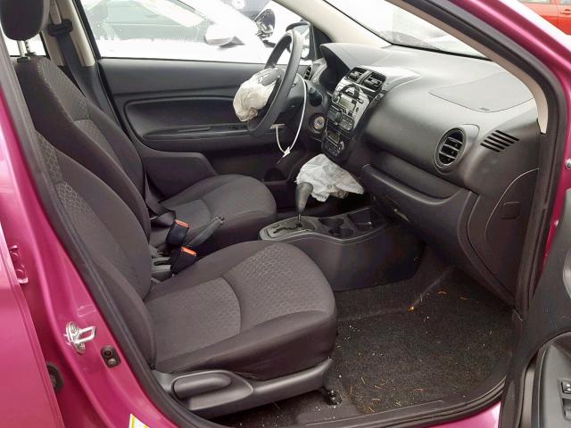 ML32A3HJ9FH004789 - 2015 MITSUBISHI MIRAGE DE PINK photo 5