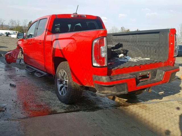 1GTG6BE35F1156498 - 2015 GMC CANYON SLE RED photo 3