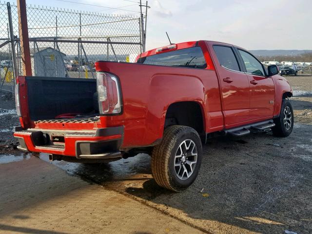 1GTG6BE35F1156498 - 2015 GMC CANYON SLE RED photo 4