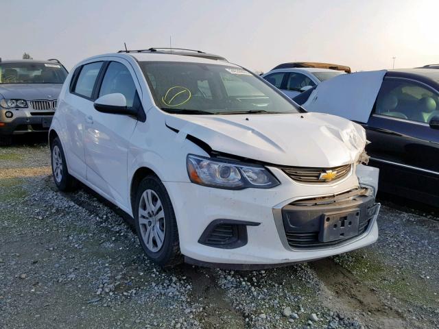 1G1JG6SH9J4104866 - 2018 CHEVROLET SONIC WHITE photo 1