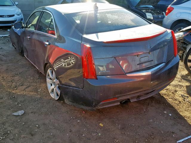 1G6AA5RAXD0126675 - 2013 CADILLAC ATS GRAY photo 3