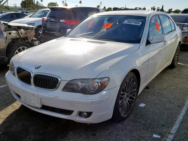 WBAHN83588DT77509 - 2008 BMW 750 LI WHITE photo 2