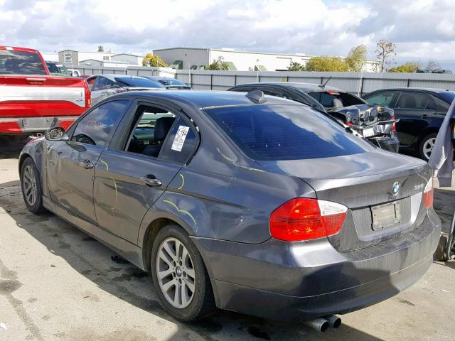 WBAVC53537FZ80930 - 2007 BMW 328 I SULE GRAY photo 3