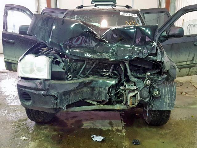 1J8GR48K77C512826 - 2007 JEEP GRAND CHER BLACK photo 7