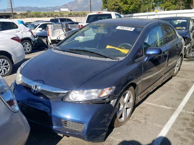 19XFA16619E033215 - 2009 HONDA CIVIC BLUE photo 2