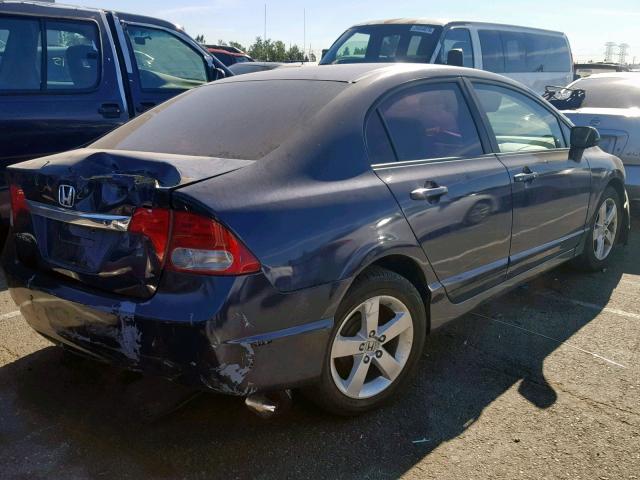 19XFA16619E033215 - 2009 HONDA CIVIC BLUE photo 4