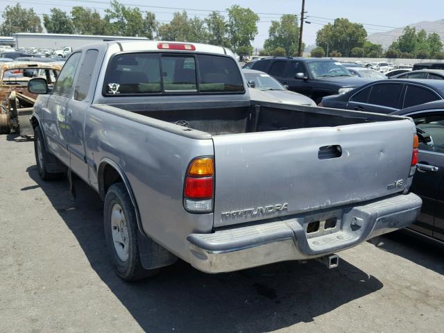 5TBRT341X2S243925 - 2002 TOYOTA TUNDRA ACC GRAY photo 3