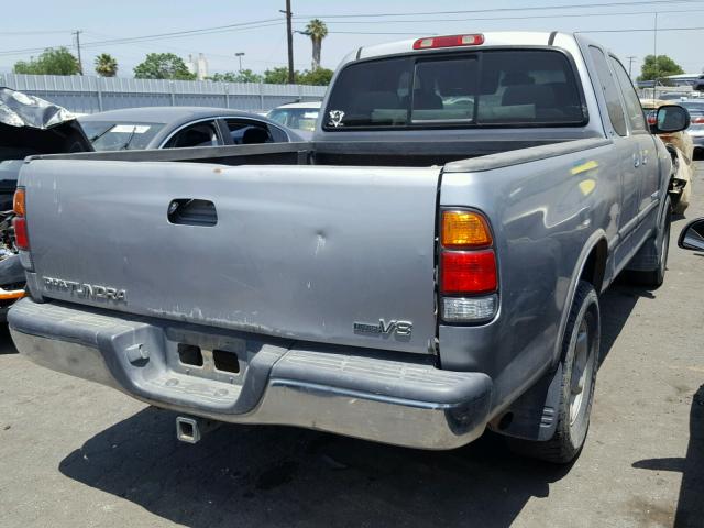 5TBRT341X2S243925 - 2002 TOYOTA TUNDRA ACC GRAY photo 4