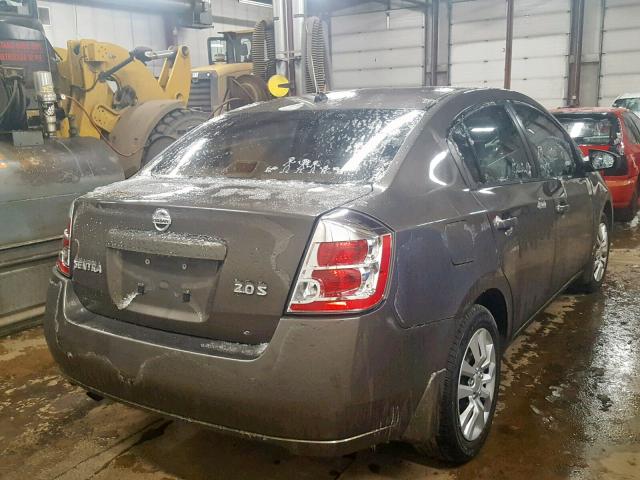 3N1AB61E37L628680 - 2007 NISSAN SENTRA 2.0 GRAY photo 4