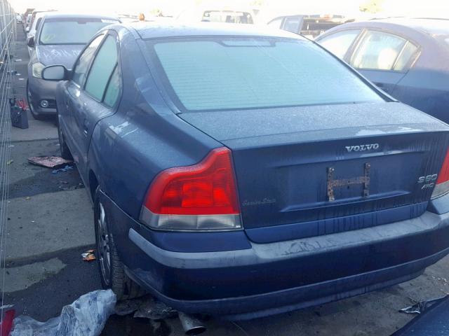 YV1RH58D822150167 - 2002 VOLVO S60 2.5T BLUE photo 3