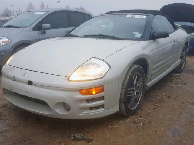 4A3AE75H75E037356 - 2005 MITSUBISHI ECLIPSE SP WHITE photo 2