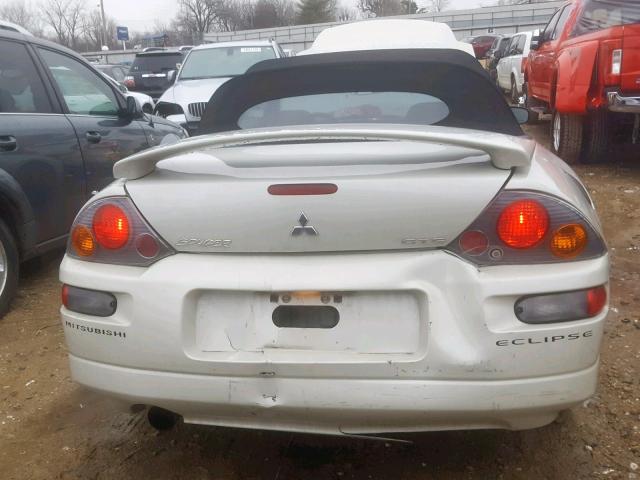 4A3AE75H75E037356 - 2005 MITSUBISHI ECLIPSE SP WHITE photo 9