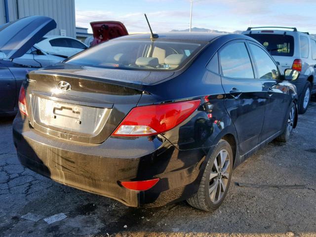 KMHCT4AE0HU356440 - 2017 HYUNDAI ACCENT SE BLACK photo 4