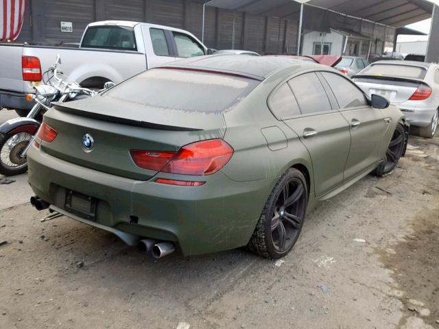 WBS6C9C54EDV73537 - 2014 BMW M6 GRAN CO GREEN photo 4