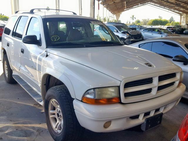 1B4HS28N01F638334 - 2001 DODGE DURANGO WHITE photo 1