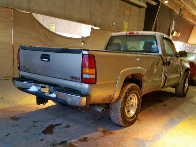 1GTGC24U21Z219666 - 2001 GMC NEW SIERRA TAN photo 4