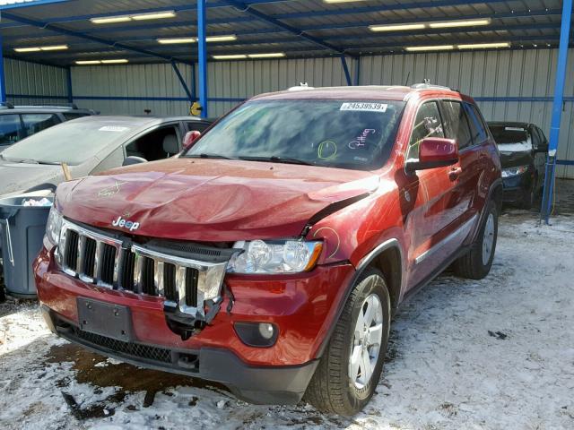 1C4RJFAGXDC633659 - 2013 JEEP GRAND CHER MAROON photo 2